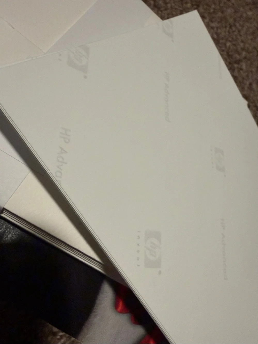 60 5”x7” photo paper cards w/envelopes from HP
